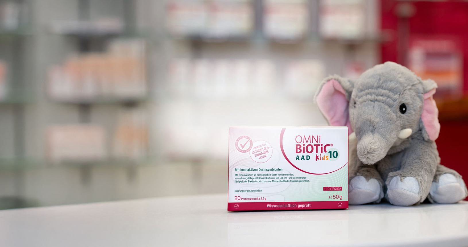 OMNi-BiOTiC 10 AAD Kids - Darmflora kindgerecht bei Antibiotika-Einnahme ergänzen