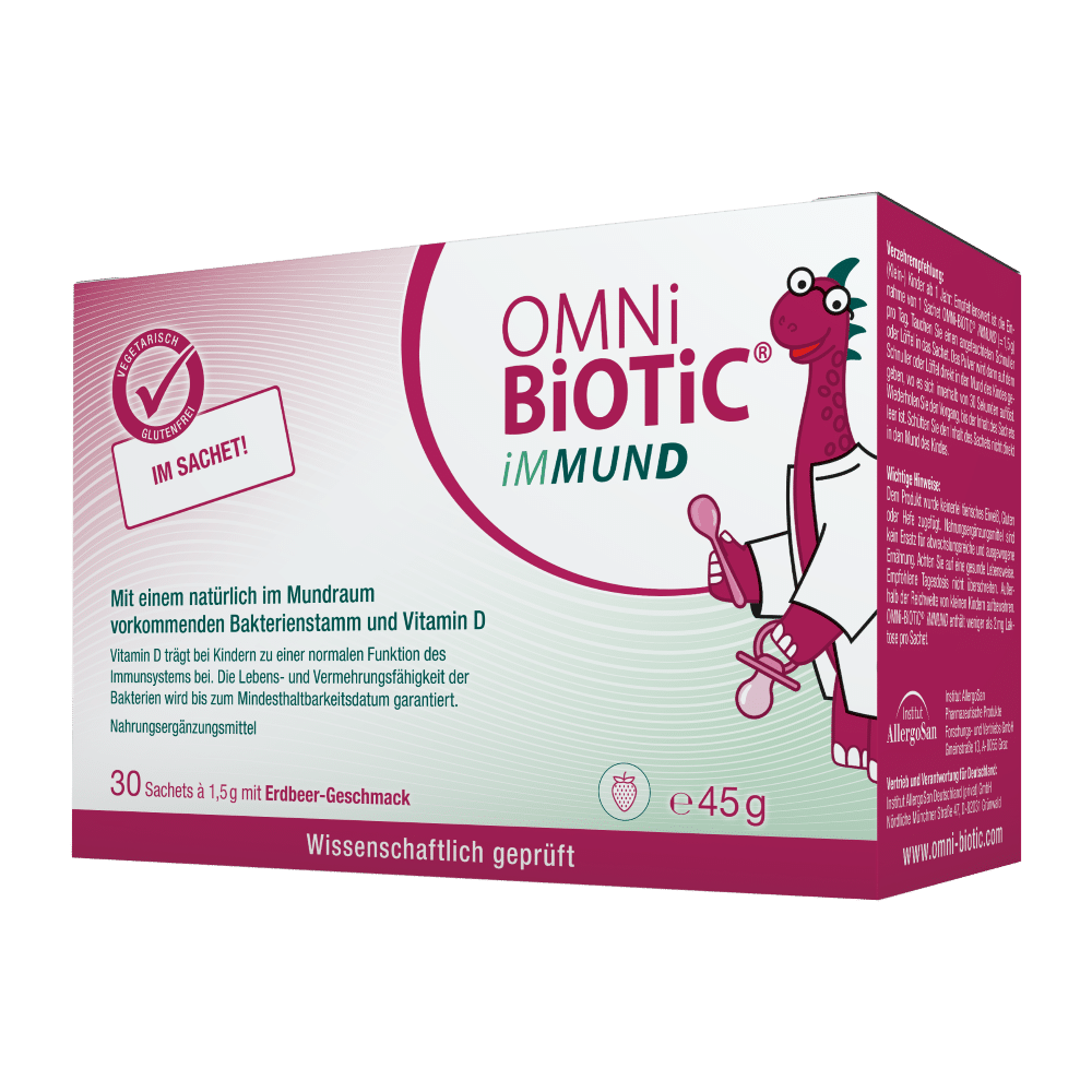 OMNi-BiOTiC® iMMUND Sachet: Immun gesund beginnt im Mund